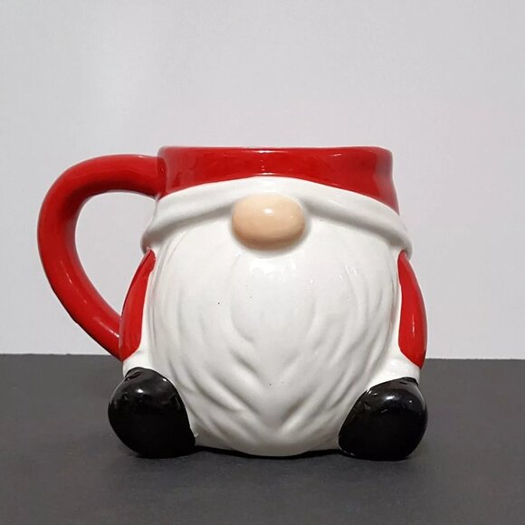 NEW Winter Wonder Lane Santa Figural Gnome Mug 16 OZ Ceramic - Picture 1 of 6